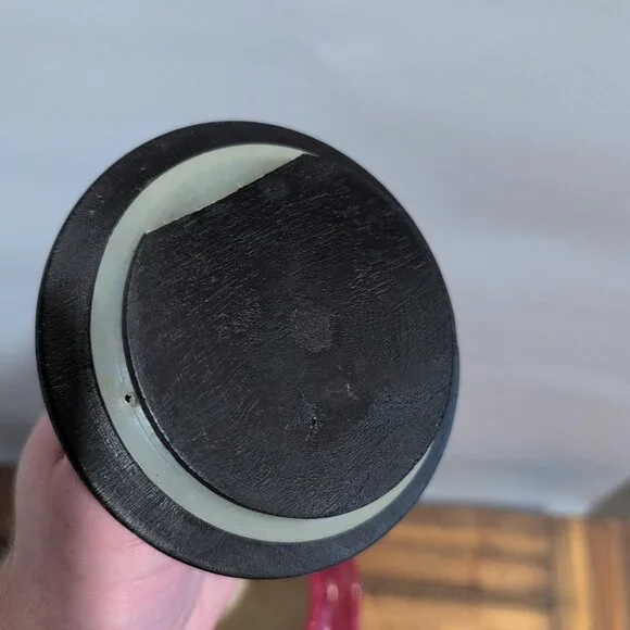 Pier One Red Canister Jar With Lid 5" Tall Replacement Vase - Picture 8 of 9